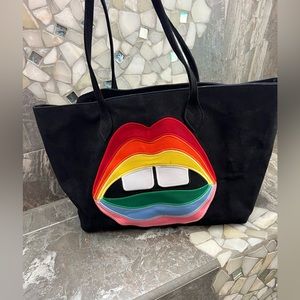 Lauren Moshi Lips tote bag